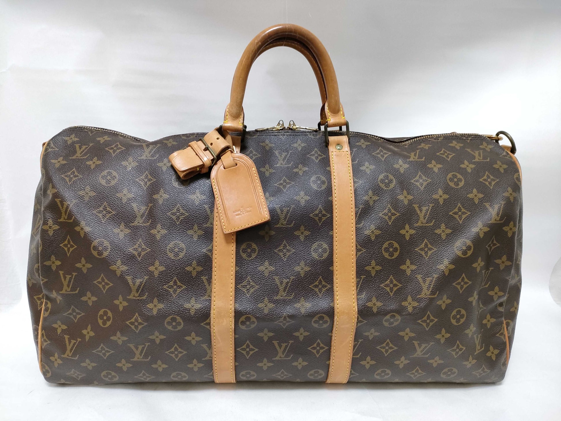 LOUIS VUITTON Monogram Keepall Bandouliere 55 VI884 Boston Bag