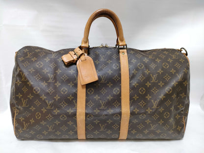 LOUIS VUITTON Monogram Keepall Bandouliere 55 VI884 Boston Bag
