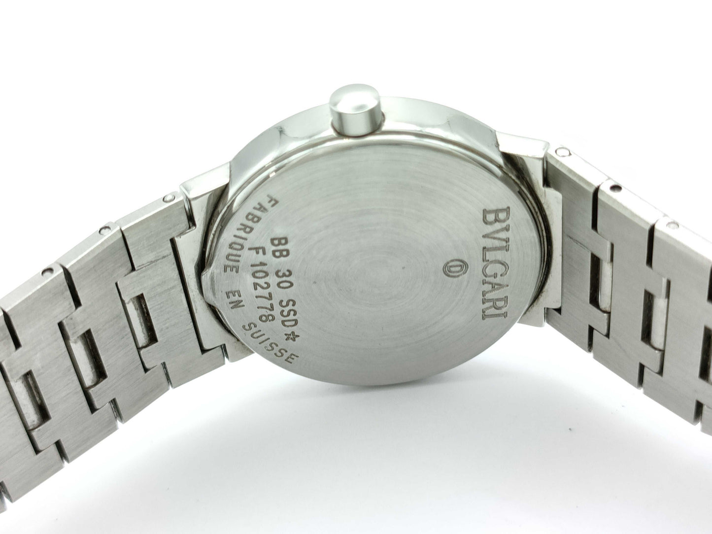 BVLGARI BB30SSD F102778 Quartz Black Dial Women's Watch