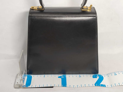 Salvatore Ferragamo Gancini Ferragamo 2-way handbag, Gancini leather, black handbag