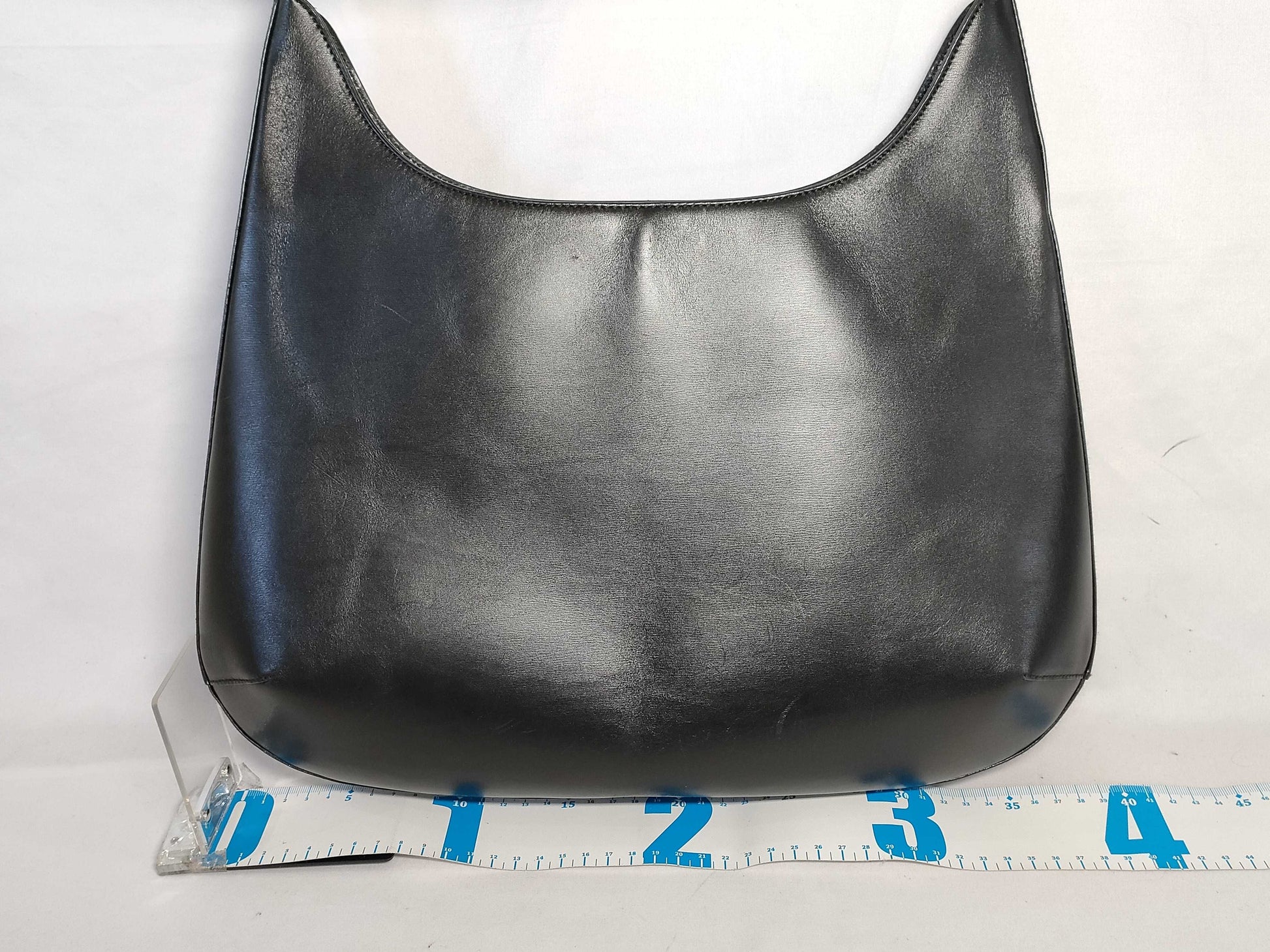 Salvatore Ferragamo Gancini Ferragamo 7657 Hobo Bag, Gancini Leather, Black Handbag