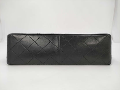 CHANEL Chain Shoulder Bag, Matelasse 25, Vertical, Double Flap, Lambskin, Black, GD Hardware, No. 1, Shoulder Bag