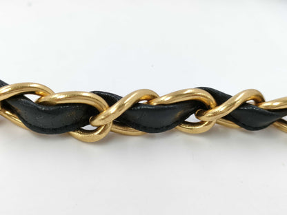 CHANEL Chain Shoulder Bag, Deca Matelasse 30, Single Flap, Lambskin, Black, GD Hardware, A04412, No. 4, Shoulder Bag