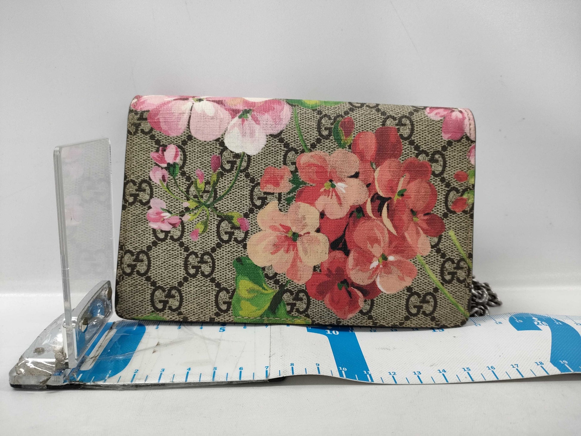 GUCCI Dionysus Chain Shoulder Bag GG Blooms 476432 0959 Beige Wallet