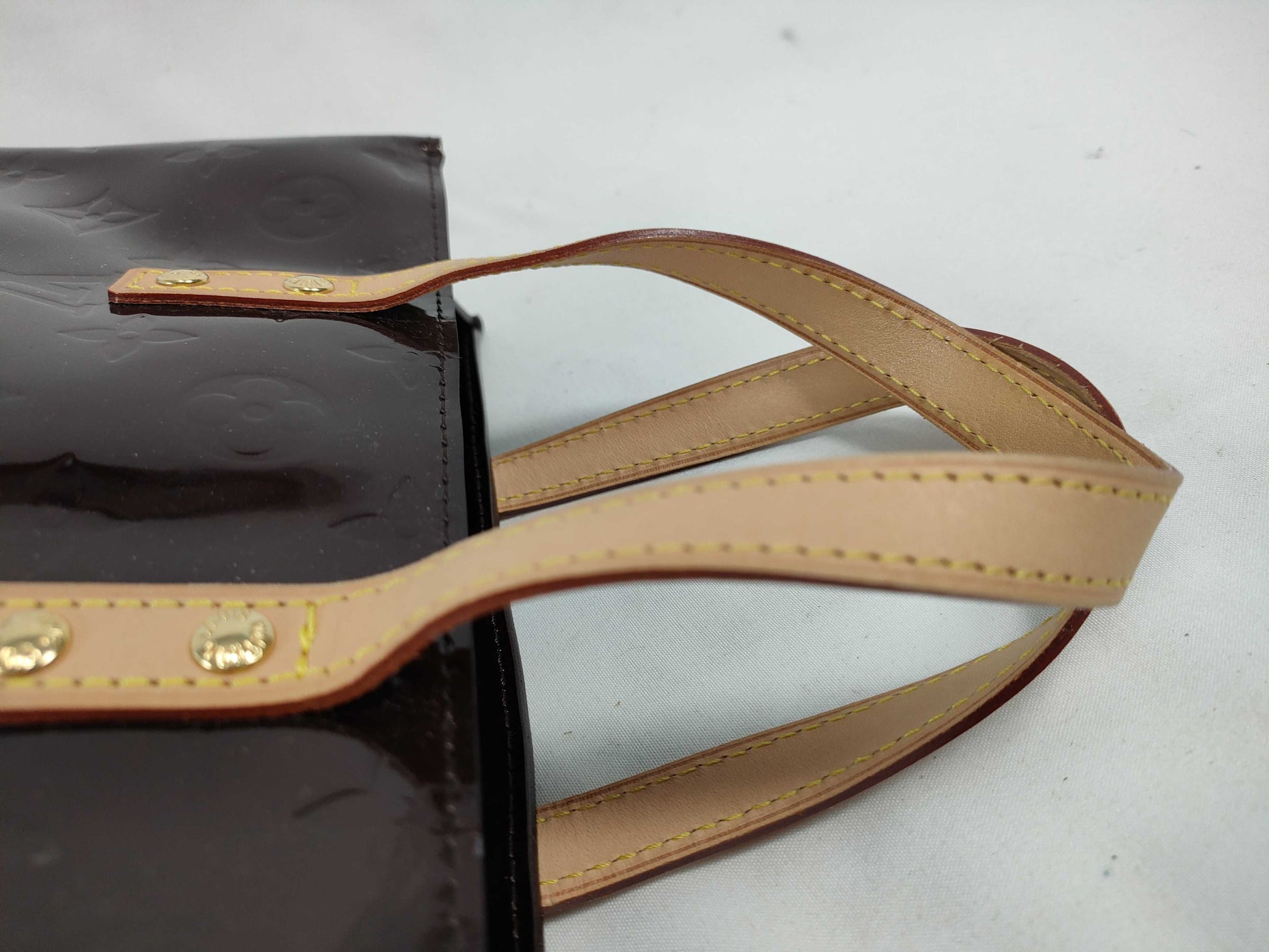 LOUIS VUITTON Vernis Lead PM M91993 Vernis MI1097 Tote Bag