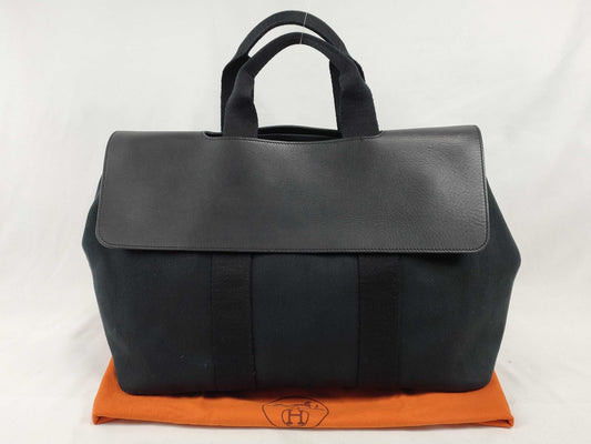 HERMES Valparaiso MM Handbag Black Handbag