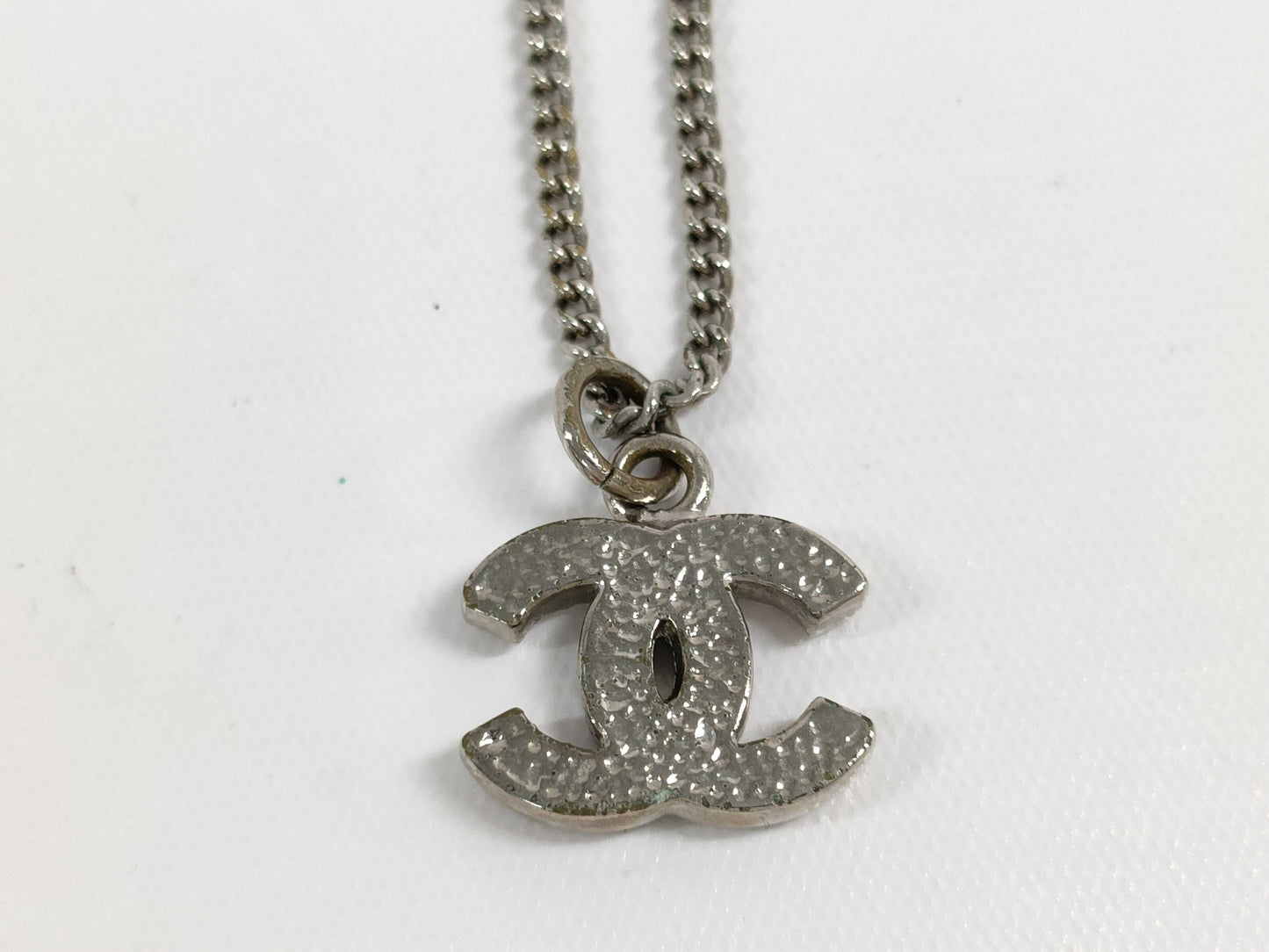 CHANEL Rhinestone Necklace Necklace