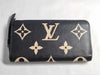 LOUIS VUITTON Monogram Empreinte Zippy Wallet in Black and Beige with IC Tag and G Hardware