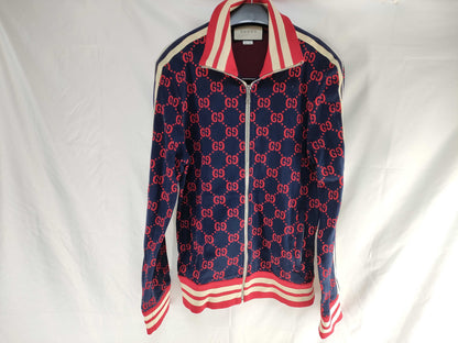 GUCCI Track Jacket GG Jacquard All-Over Print Jacket