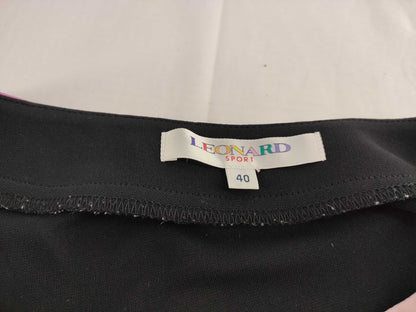 LEONARD Long Sleeve Floral Print Top Size 40