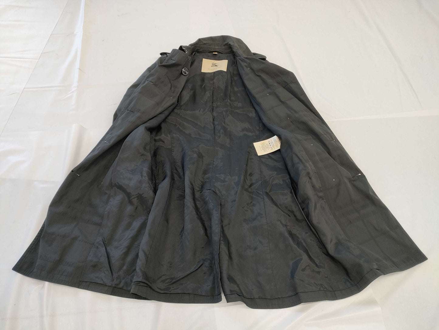 BURBERRY London Trench Coat Black Size 38