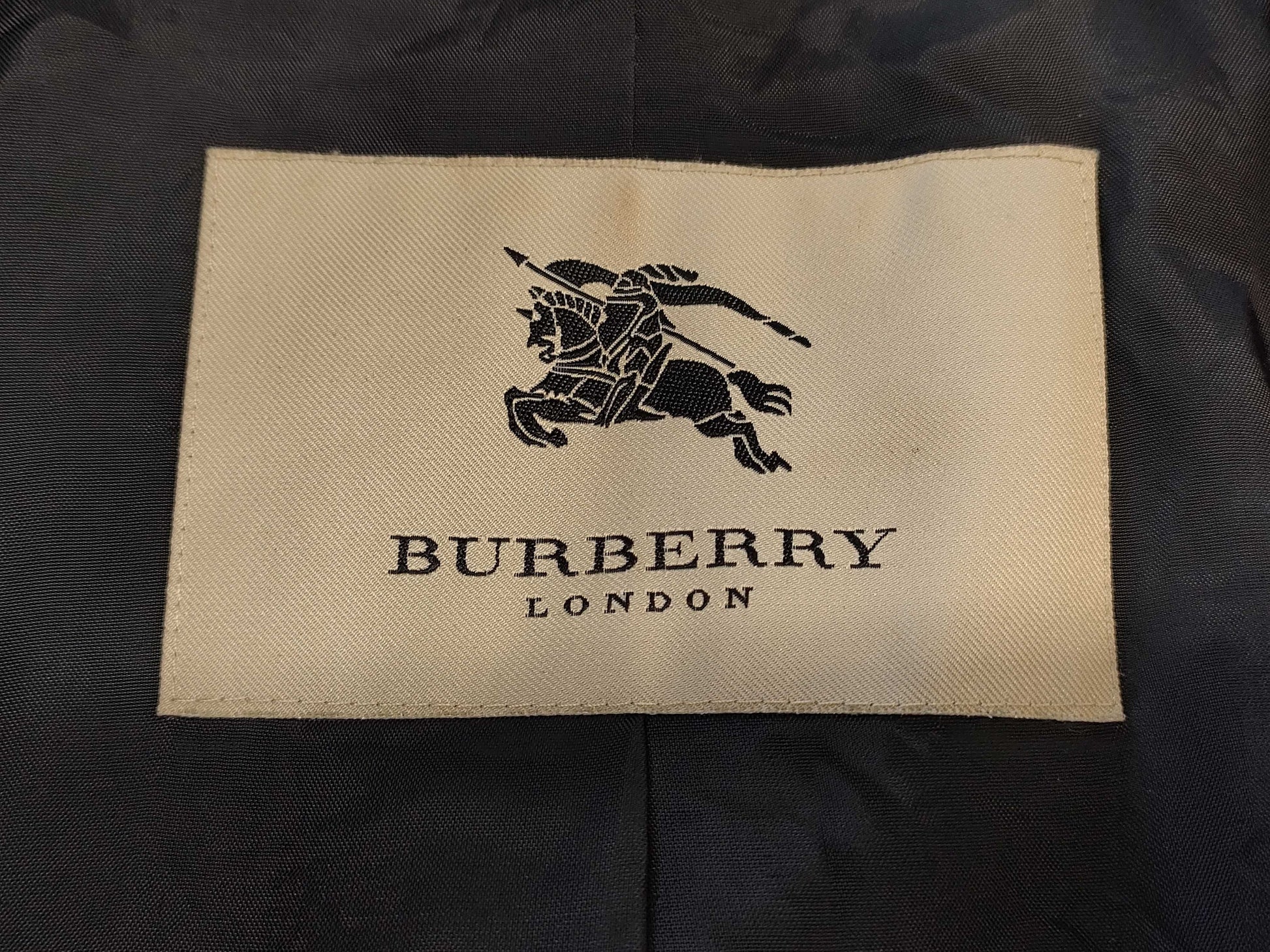 BURBERRY London Trench Coat Black Size 38