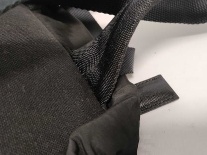 PRADA Nylon Backpack with Triangle Logo in Black