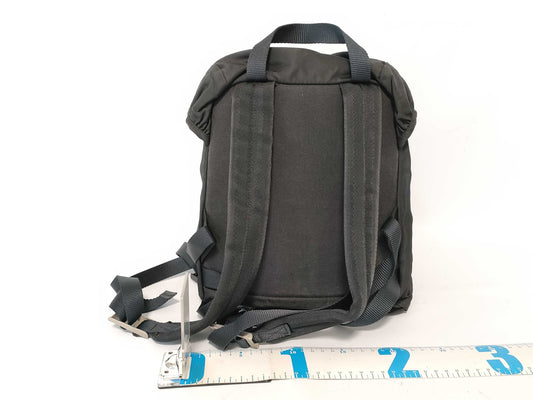 PRADA Nylon Backpack with Triangle Logo in Black