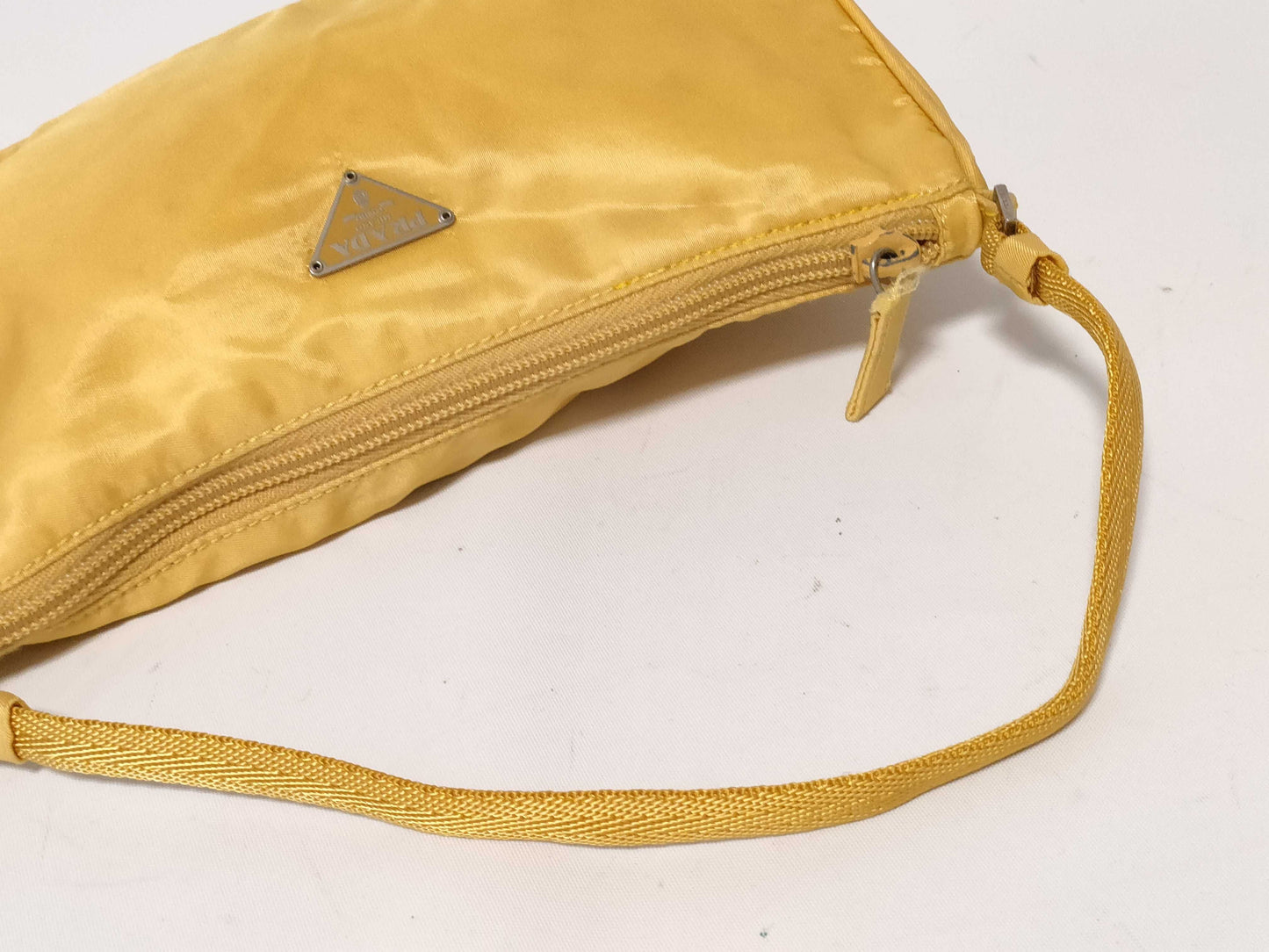 PRADA Nylon Prada Handbag Pouch with Triangle Logo