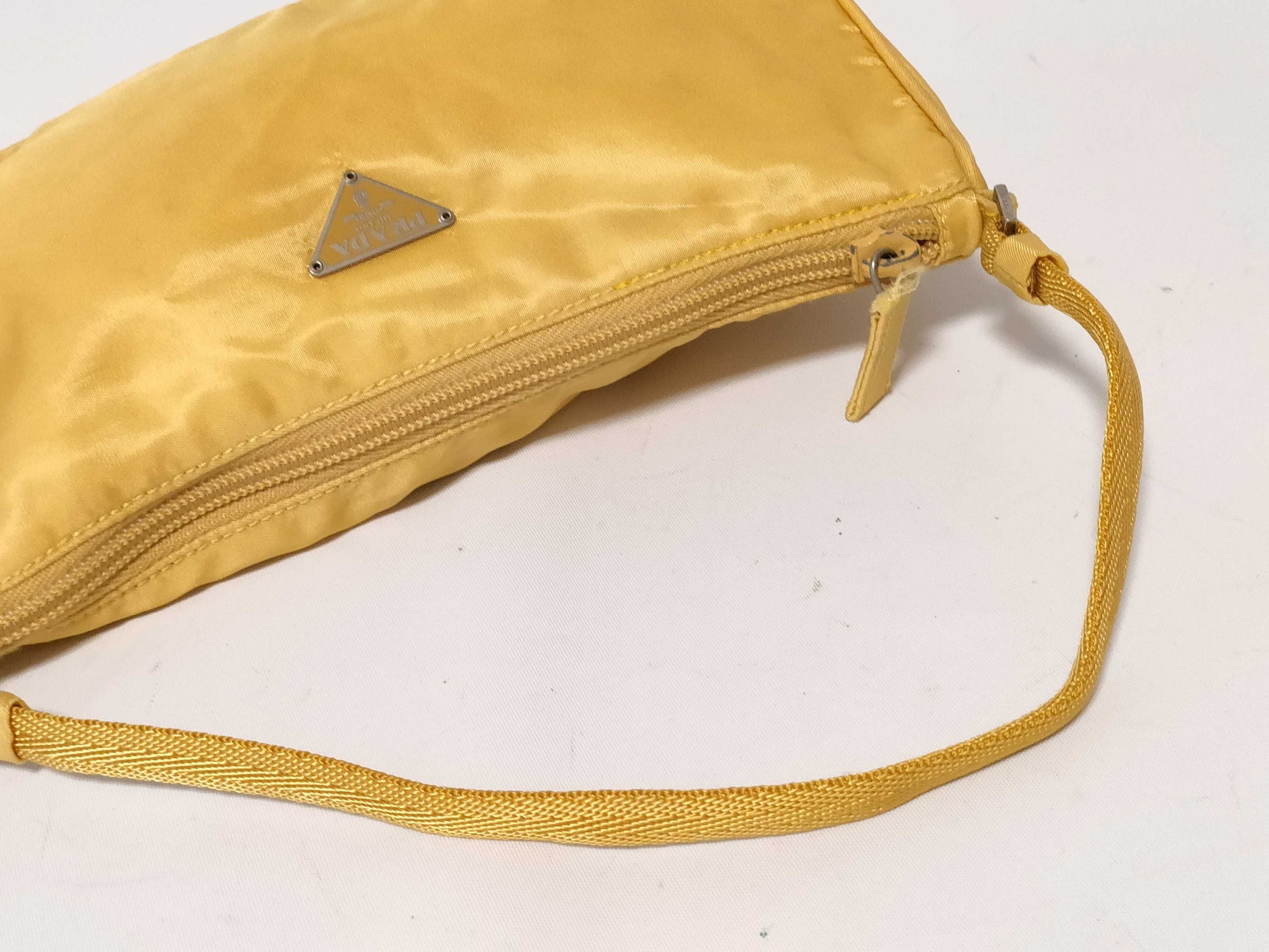 PRADA Nylon Prada Handbag Pouch with Triangle Logo