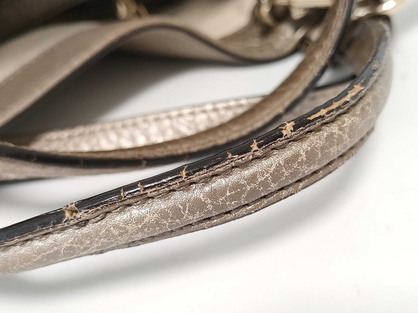 GUCCI Soho Mini Interlocking Leather Handbag/Shoulder Bag, 2-Way