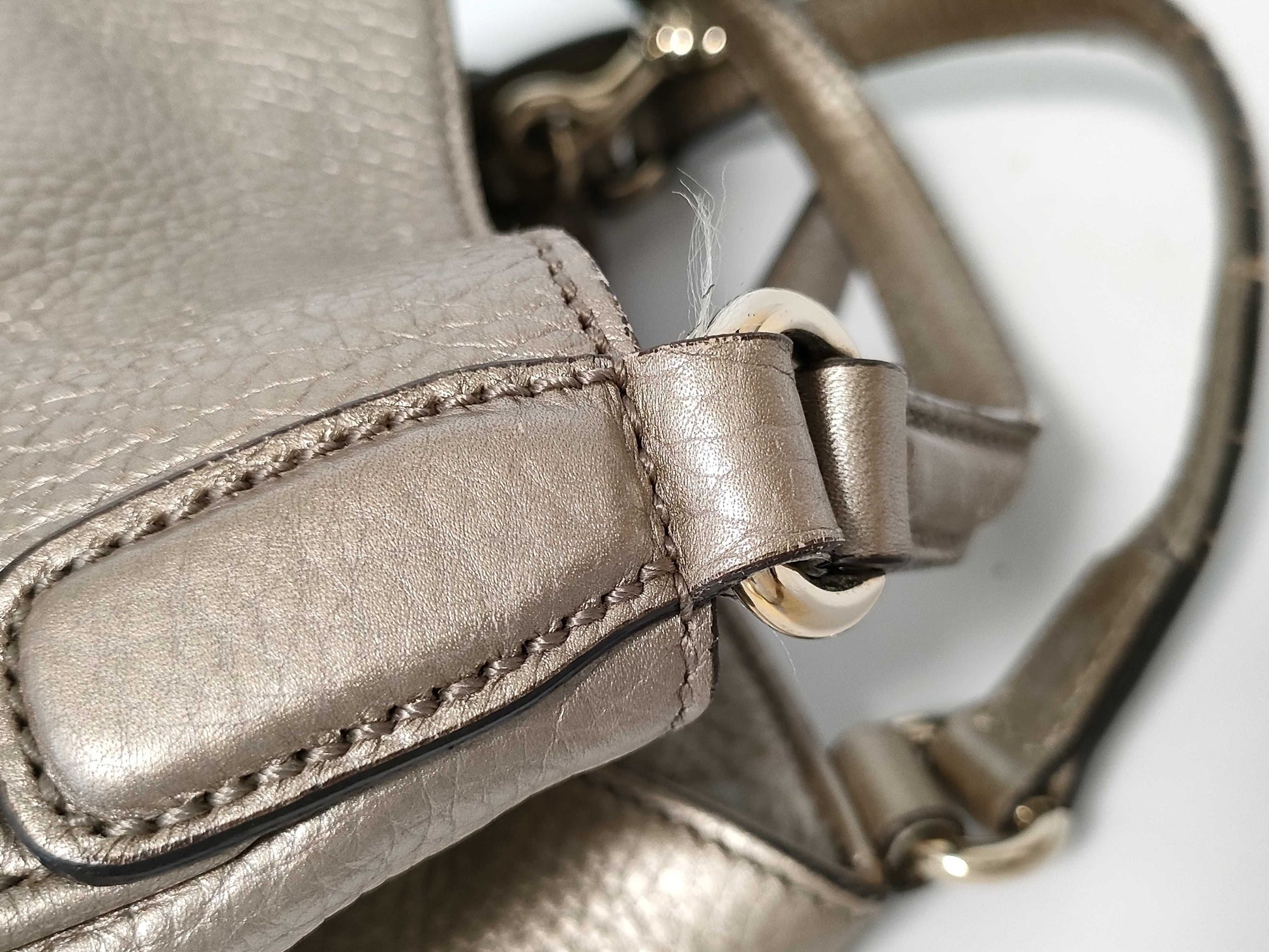 GUCCI Soho Mini Interlocking Leather Handbag/Shoulder Bag, 2-Way