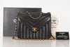 CHANEL Lambskin Chevron Lamb Chain Shoulder Bag, No. 2
