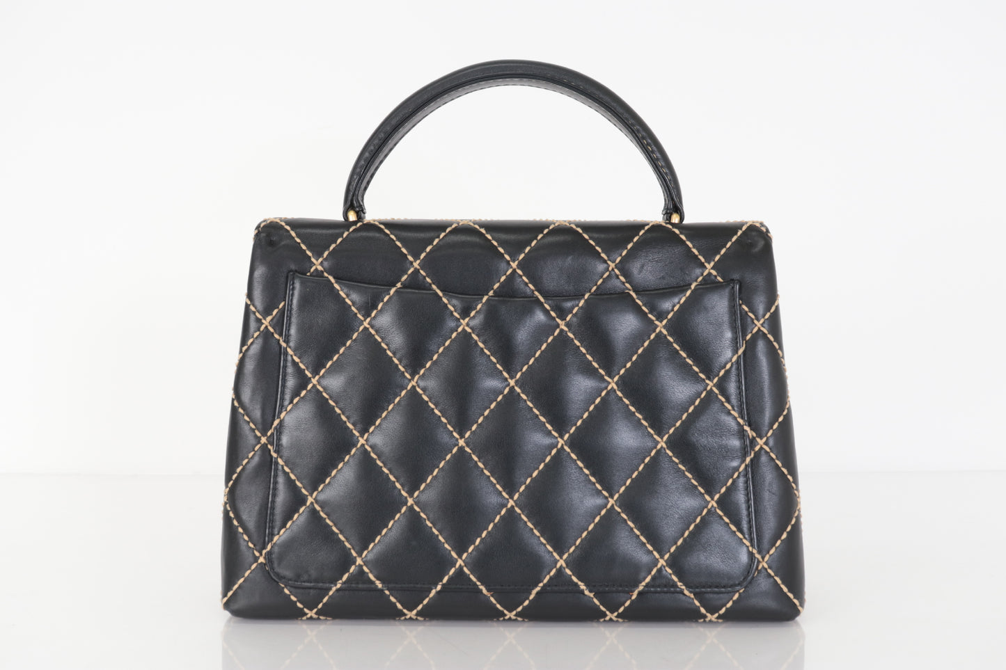 CHANEL Wild Stitch Calfskin Handbag, No. 9