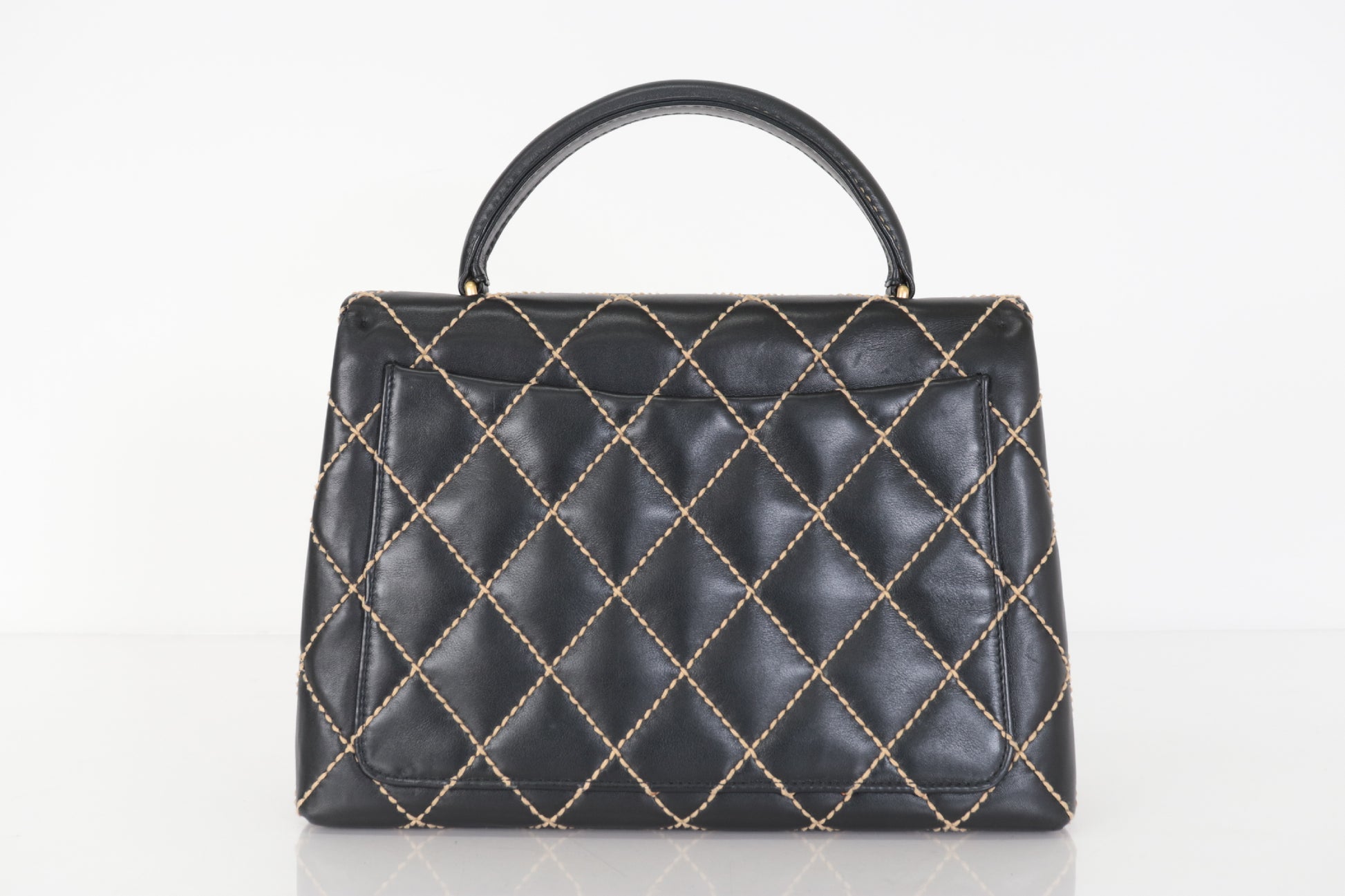 CHANEL Wild Stitch Calfskin Handbag, No. 9