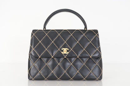 CHANEL Wild Stitch Calfskin Handbag, No. 9