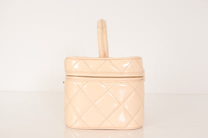 CHANEL Enamel Patent Vanity Beige No. 3 Handbag