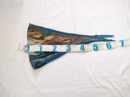 HERMES Pleated Scarf CHASSE au BOIS Silk Scarf Blue x Multicolor with Tag Other Accessories