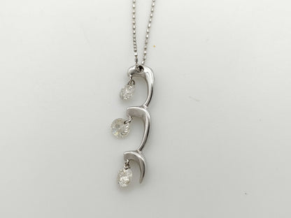 Christian Bernard D1.00ct K18WG/750 3.3g Necklace 