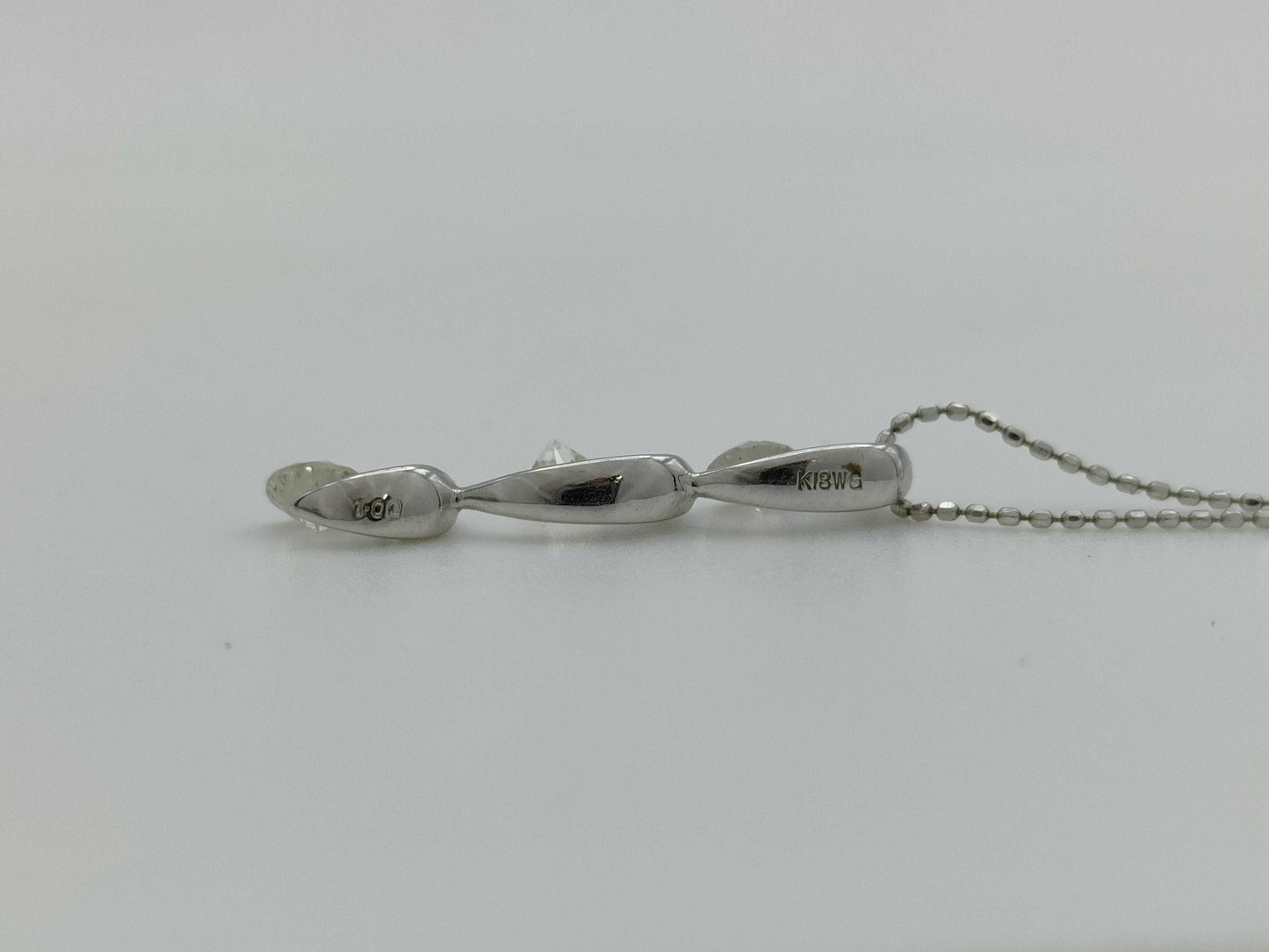 Christian Bernard D1.00ct K18WG/750 3.3g Necklace 