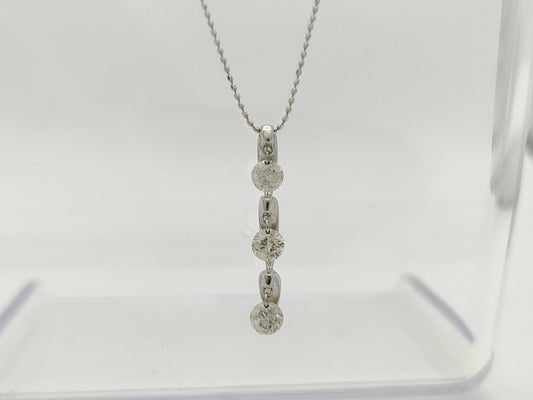 Christian Bernard D1.00ct K18WG/750 3.3g Necklace 