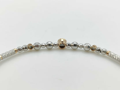 D0.17ct K18/METAL 3.8g Bracelet/Bangle 