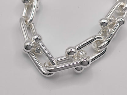 Tiffany & Co. Tiffany HardWear Graduated Link Necklace, Ag925, 104.1g