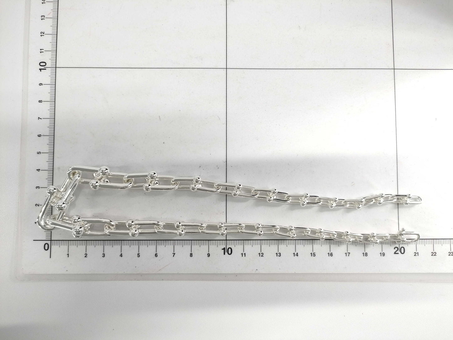 Tiffany & Co. Tiffany HardWear Graduated Link Necklace, Ag925, 104.1g