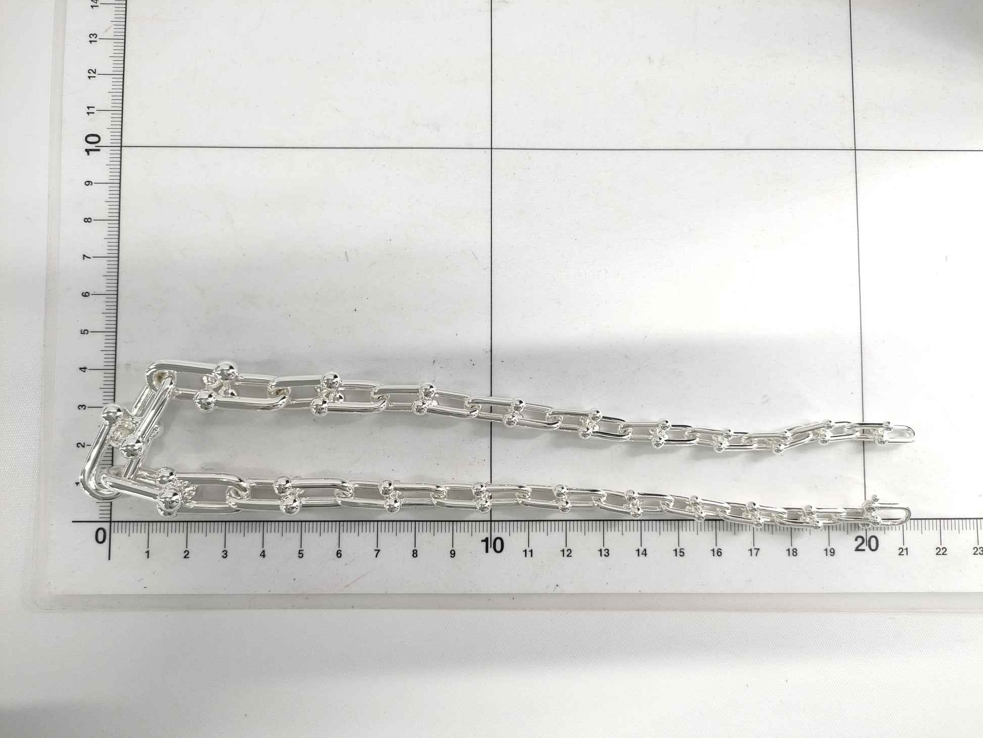 Tiffany & Co. Tiffany HardWear Graduated Link Necklace, Ag925, 104.1g