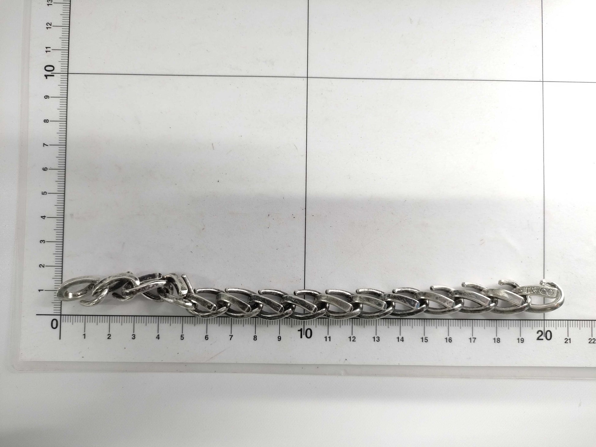 Tiffany & Co. Tiffany Forge Large Link Bracelet, Oxidized Finish, 15 Links , Ag925, 71.4g, Bracelet/Bangle