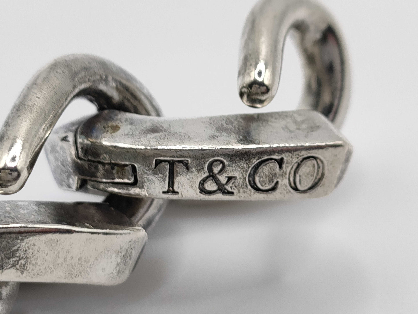 Tiffany & Co. Tiffany Forge Large Link Bracelet, Oxidized Finish, 15 Links , Ag925, 71.4g, Bracelet/Bangle