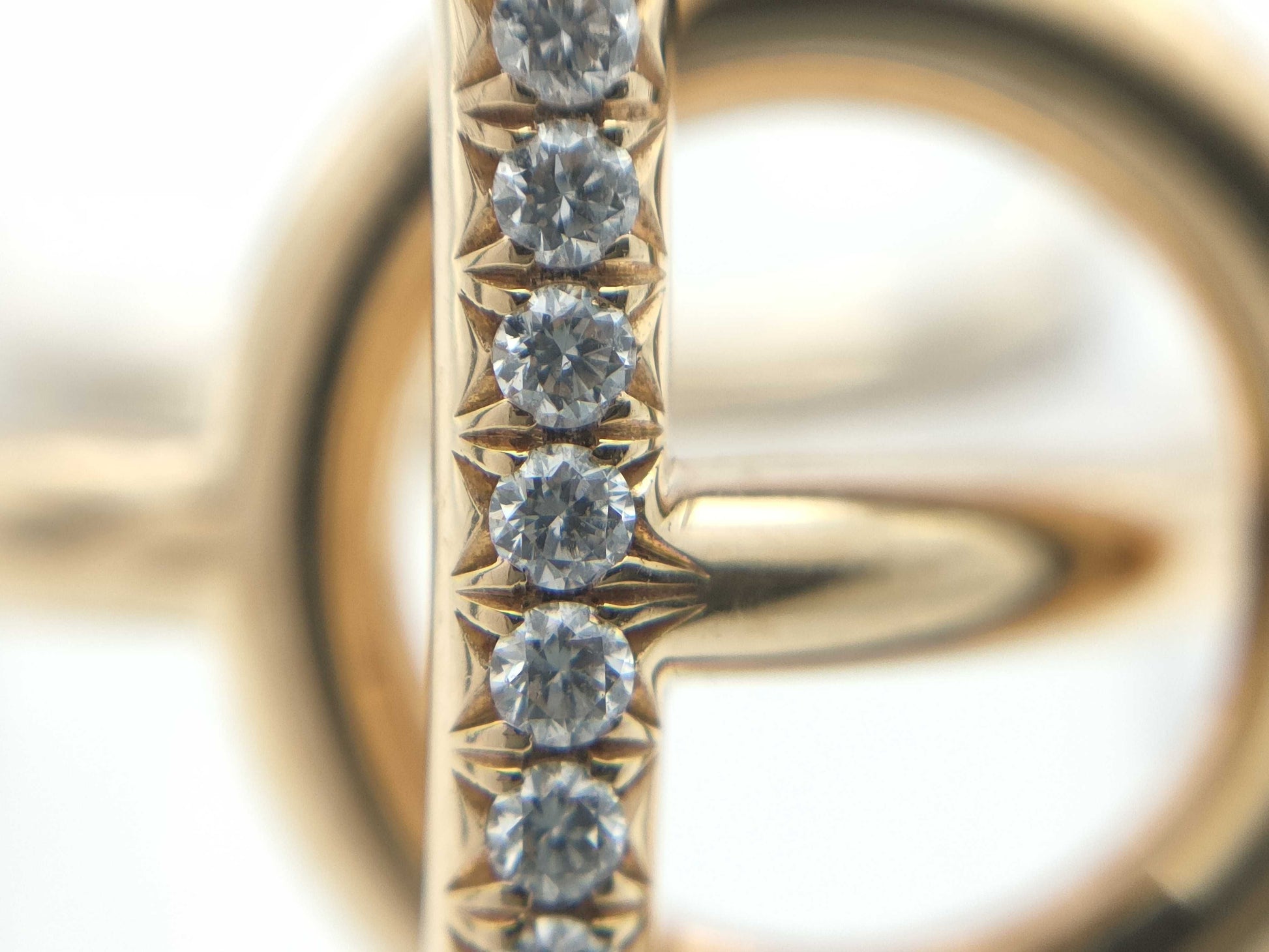 HERMES Echappé #49 Diamond Au750 4.6g Ring 