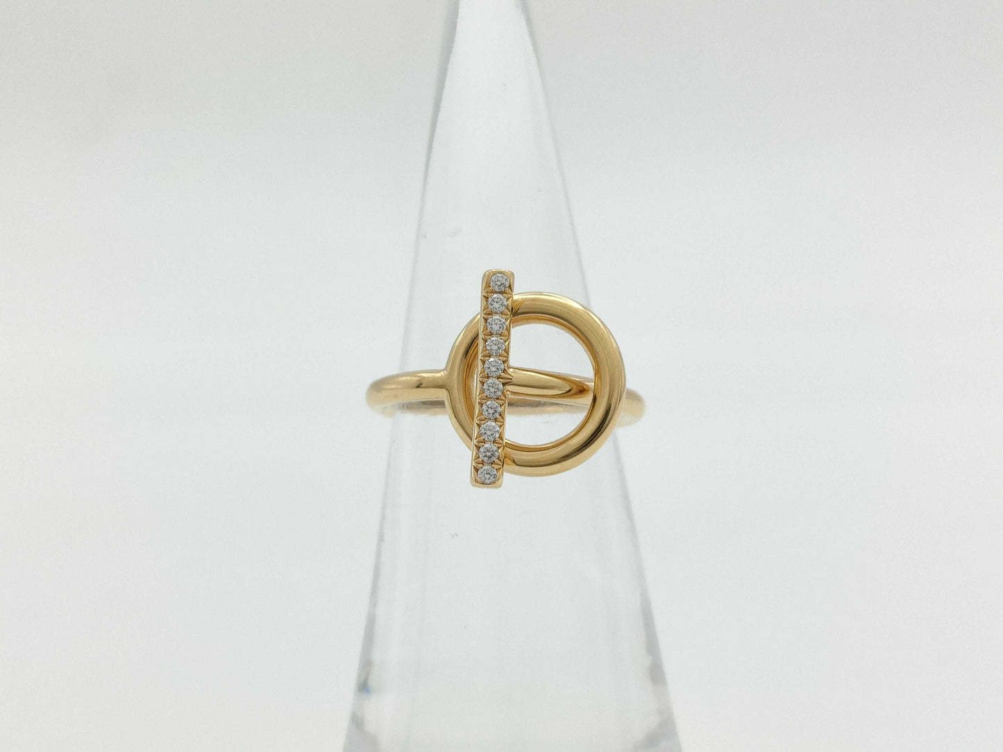 HERMES Echappé #49 Diamond Au750 4.6g Ring 
