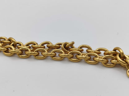 CHANEL Matelasse Coco Mark Necklace