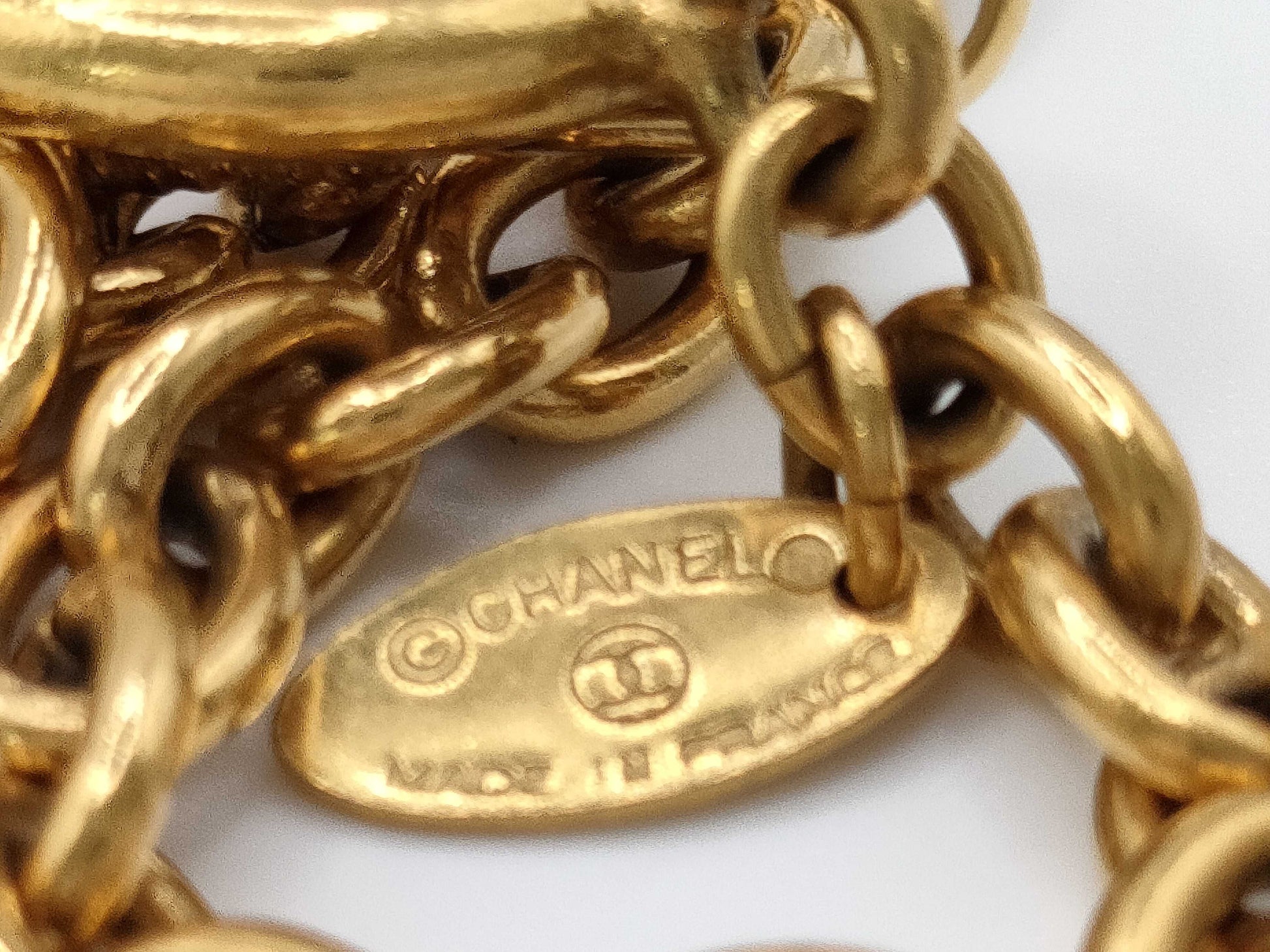 CHANEL Matelasse Coco Mark Necklace
