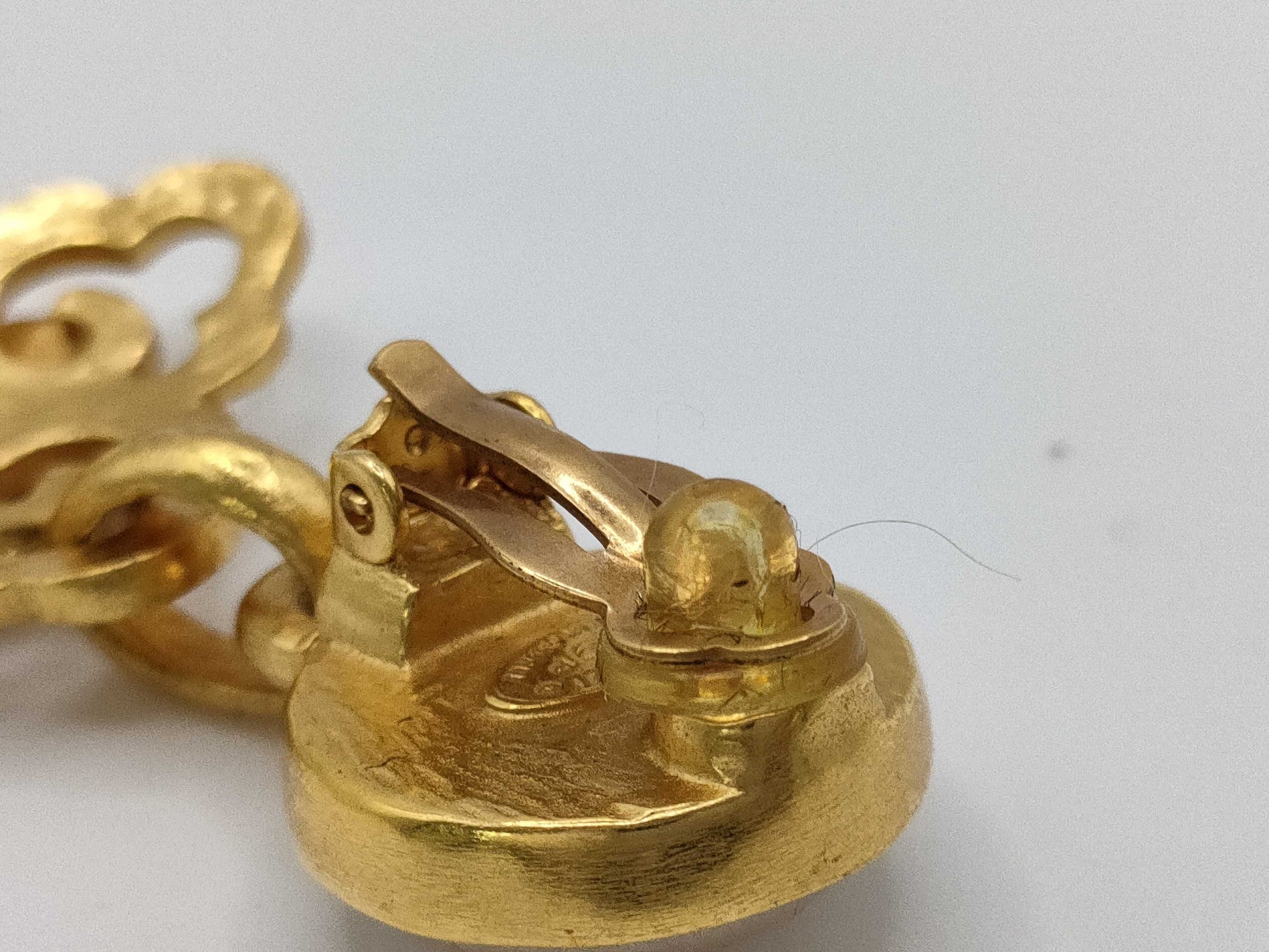 CHANEL Coco Mark 97P Earrings Pearl Earrings