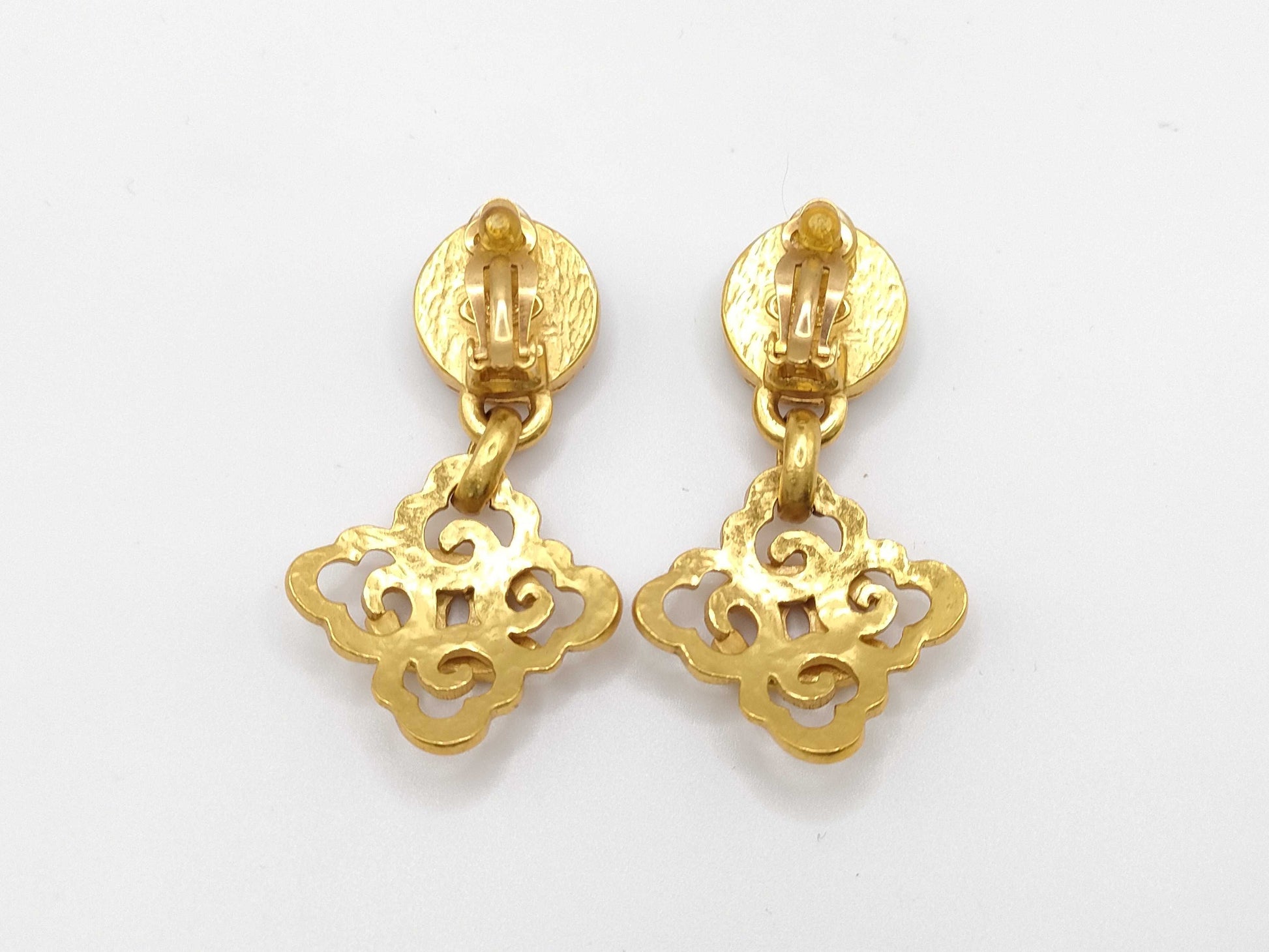 CHANEL Coco Mark 97P Earrings Pearl Earrings