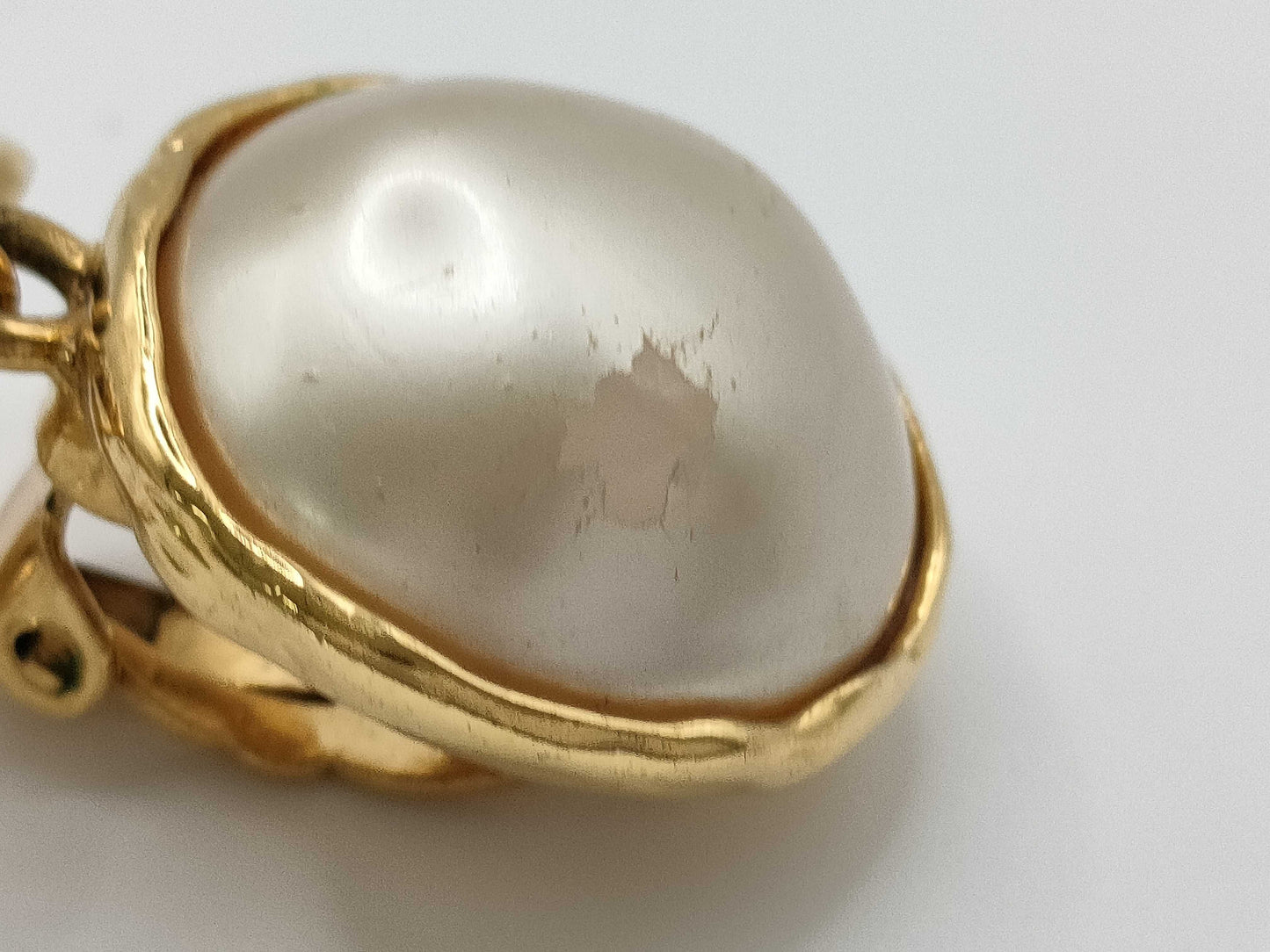 CHANEL Coco Mark Pearl Earrings