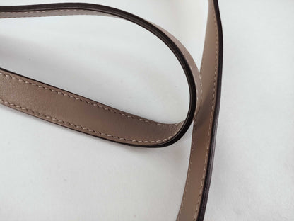 FENDI Camon Medium Shoulder Bag in Grey Leather 