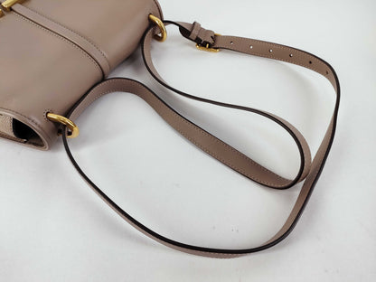 FENDI Camon Medium Shoulder Bag in Grey Leather 