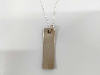 Tiffany & Co. Coin Edge Bar Necklace SV925 Titanium Necklace