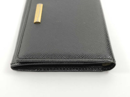 BURBERRY Black Card Case, Card Case, Pass Case, Business Card Case