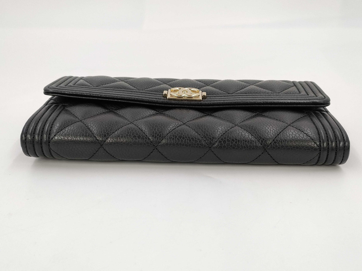 CHANEL Unused CHANEL Boy Chanel No. 29 Long Wallet in Black