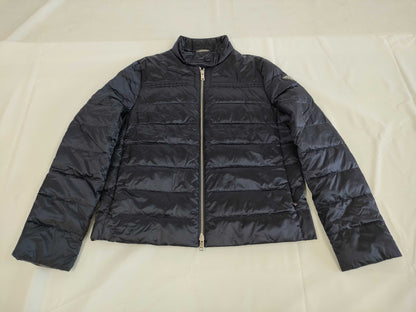 PRADA ☆Excellent Condition☆ PRADA Triangle Logo Down Jacket Women's Navy Size 40